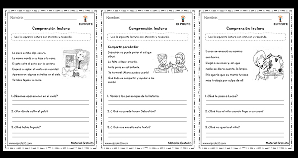 10_fichas_comprension_lectora_gratis_elprofe20