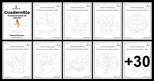 Cuadernillo_grafomotricidad_de_animales_trazos_gratis_elprofe20