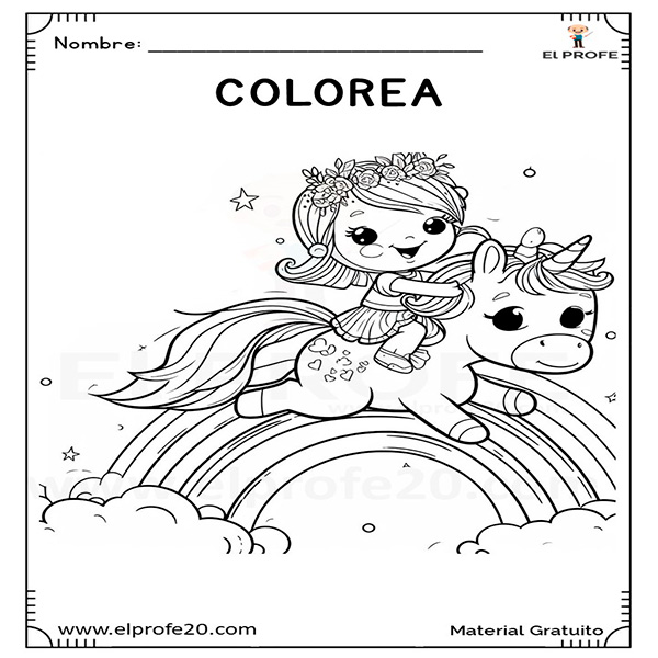Unicornios_para_colorear_para_niñas_elprofe20