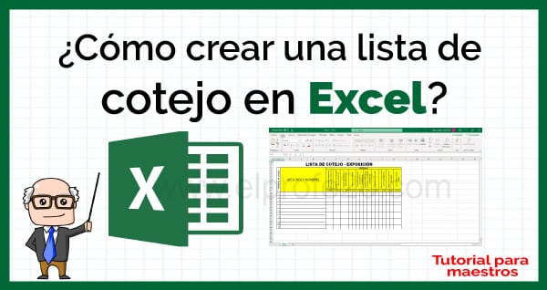 como_crear_lista_de_cotejo_en_excel