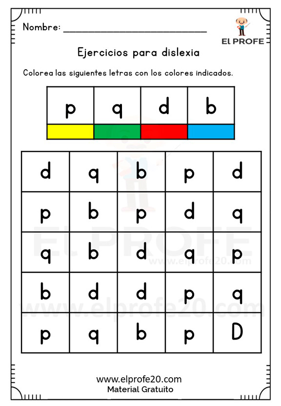 Cuadernillo De Ejercicios Para La Dislexia