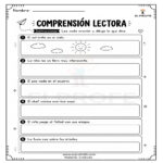 Ejercicios de comprensión lectora para primaria en PDF