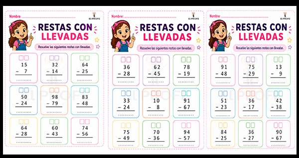 ejercicios-de-resta-con-llevada-primaria