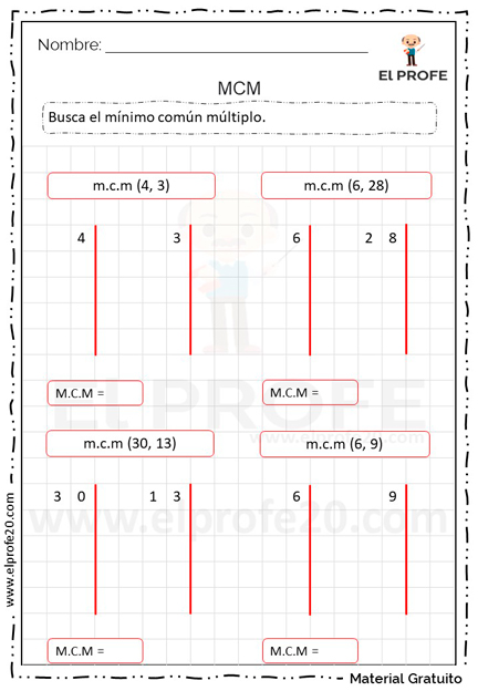 ejercicios_de_mcm_y_mcd_elprofe20_gratis