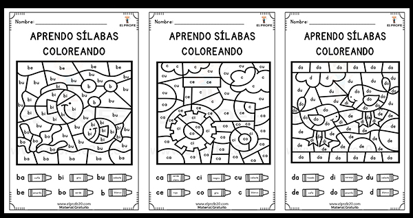fichas_aprendo_silabas_coloreando_elprofe20_gratis