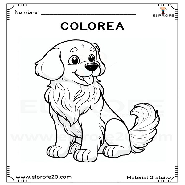 fichas_de_dibujos_de_perros_para_colorear_elprofe20