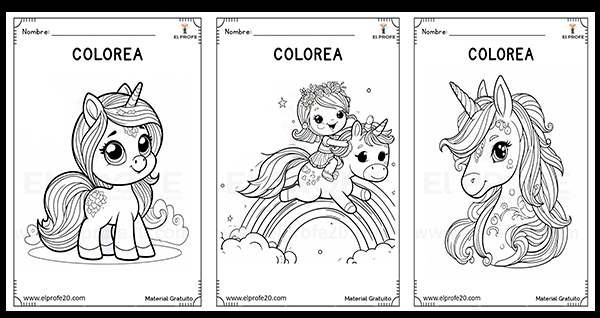 fichas_de_unicornios_para_colorear_elprofe20