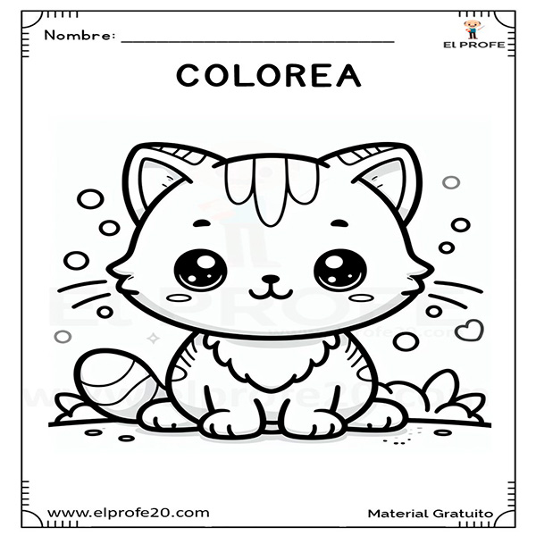 gatos_para_colorear_elprofe20