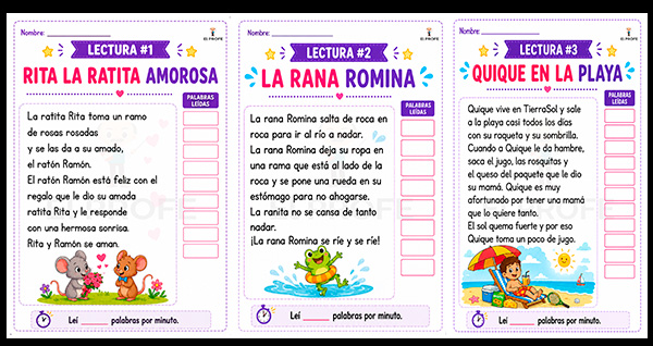 lecturas-para-medir-velocidad-lectora-primaria